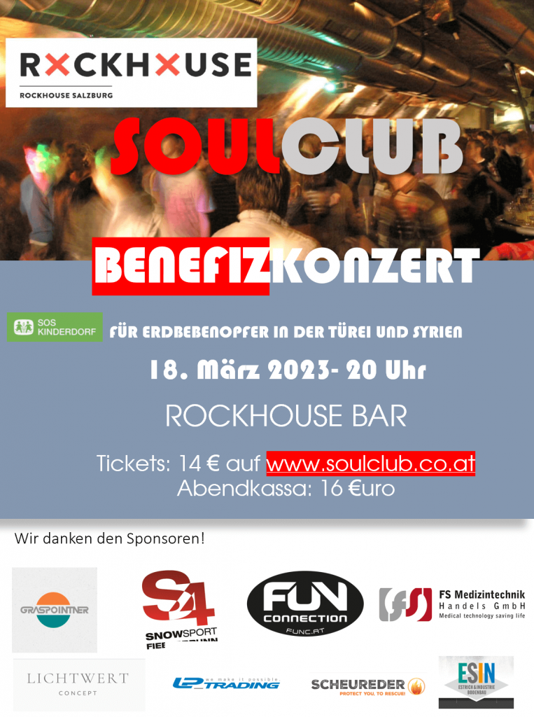 Rockhouse Benefizkonzert SOULCLUB